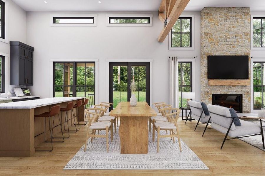 Furnished interior view inside a new home in , Canton (Image 10). Furnished interior view inside a new home in , Canton (Image 10).