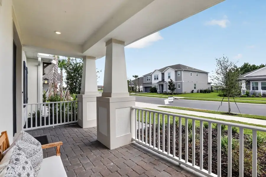Representative exterior details of a home built from the Abaco by Taylor Morrison in Ardisia Park, New Smyrna Beach (Image 3).