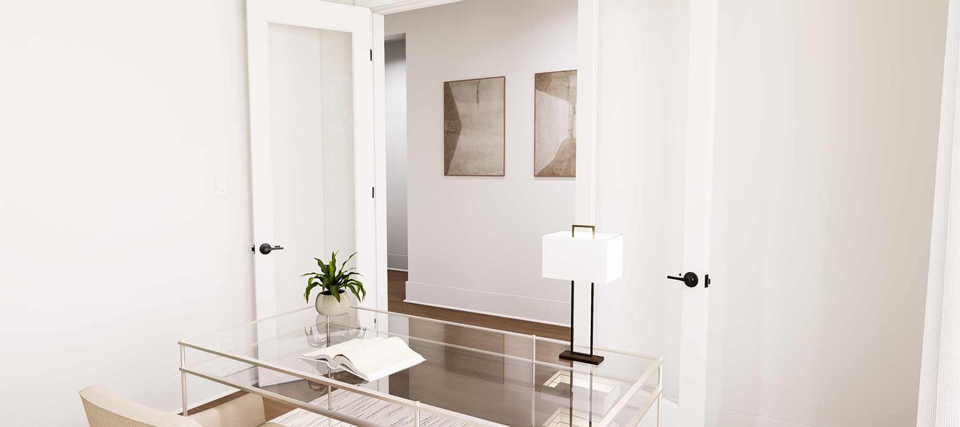 The Larspur - Optional Study Doors The Larspur - Optional Study Doors