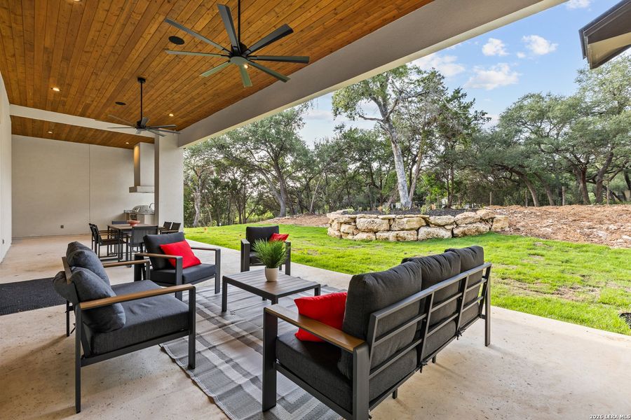 Exterior details and patio area of a home in , Boerne (Image 3).