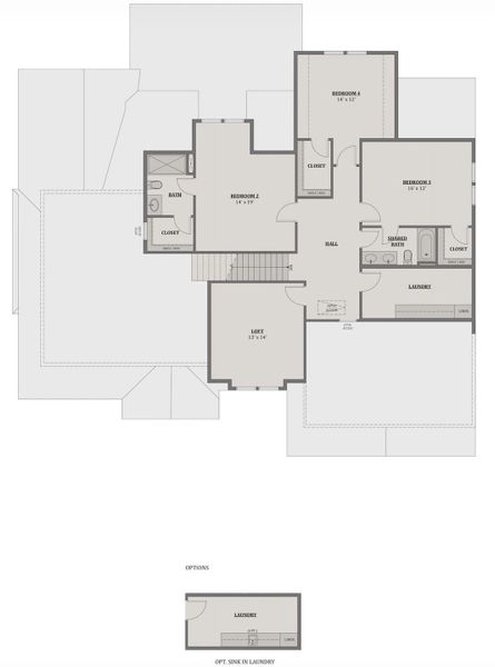 2D floor plan layout of this home in , Mint Hill, NC (Image 3). 2D floor plan layout of this home in , Mint Hill, NC (Image 3).