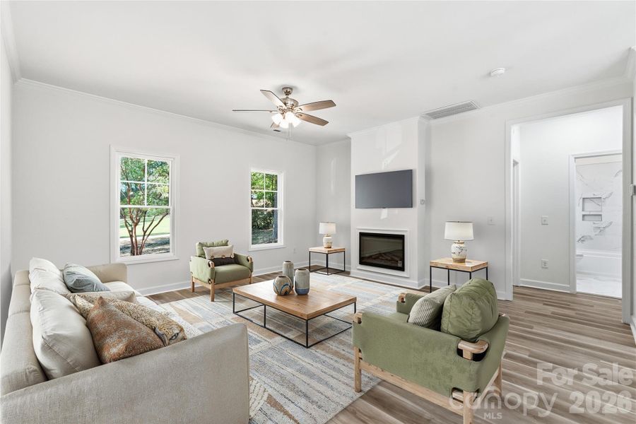 Furnished interior view inside a new home in , Winston-Salem (Image 5).