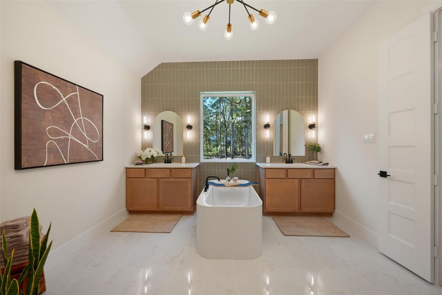 Furnished interior view inside a new home in Pine Rock South, Conroe (Image 10). Furnished interior view inside a new home in Pine Rock South, Conroe (Image 10).