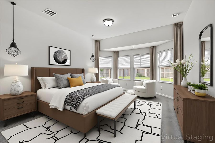 Furnished interior view inside a new home in Wall Street Village, Richmond (Image 11).