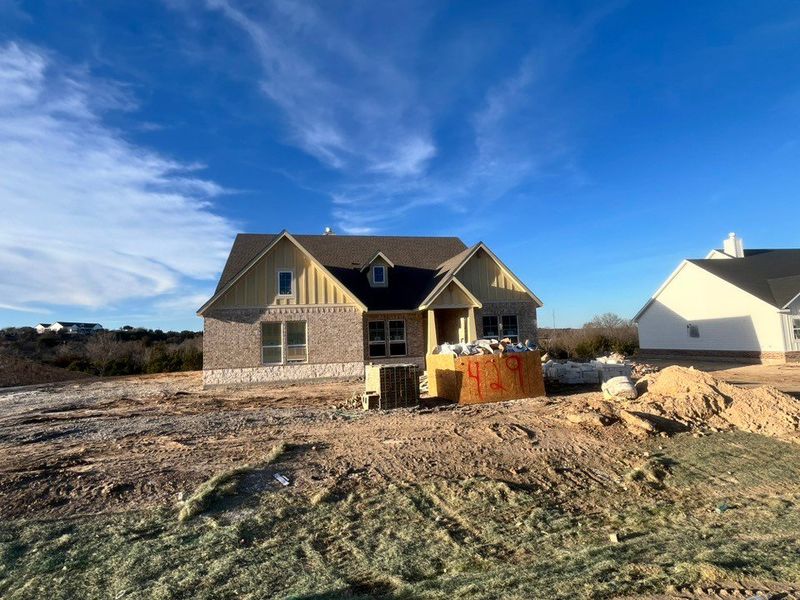 In-progress construction of a new home in Eagle Ridge Estates, Weatherford, TX (Image 4).