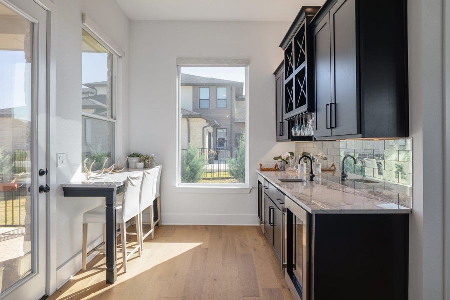 Furnished interior view inside a new home in Rough Hollow - Las Brisas, Lakeway (Image 8).