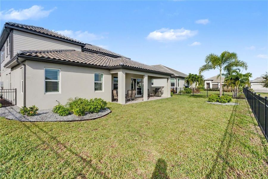 Exterior details and patio area of a home in Sweetwater at Lakewood Ranch, Bradenton (Image 26). Exterior details and patio area of a home in Sweetwater at Lakewood Ranch, Bradenton (Image 26).