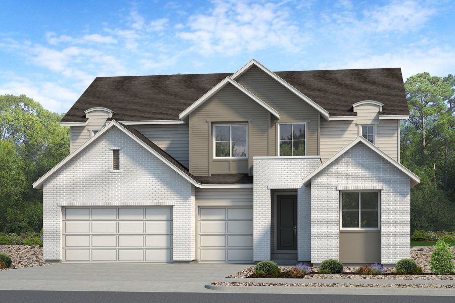 Front exterior of a home in the The Aurora Highlands community, located in Aurora, CO (Image 8).