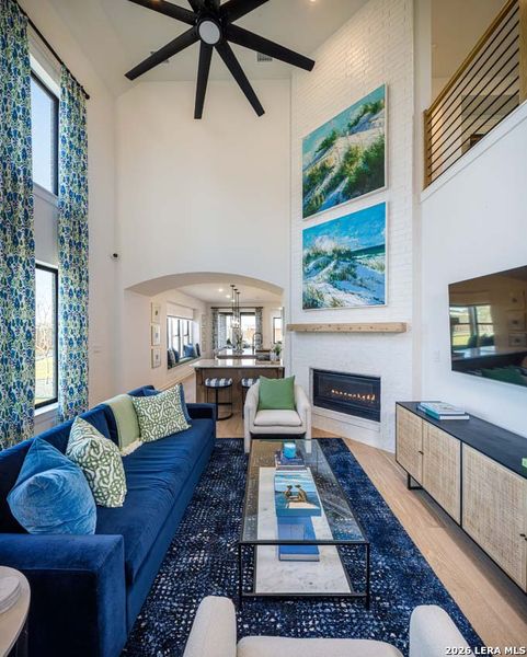 Furnished interior view inside a new home in Legacy at Lake Dunlap, New Braunfels (Image 14).