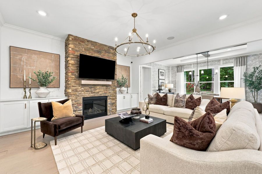 Representative furnished interior of a home built from the The Barrington by Davidson Homes LLC in Ashland, Holly Springs (Image 29).
