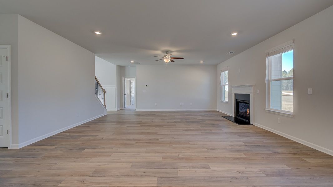 Furnished interior view inside a new home in Riverbend Overlook, Fayetteville (Image 11). Furnished interior view inside a new home in Riverbend Overlook, Fayetteville (Image 11).