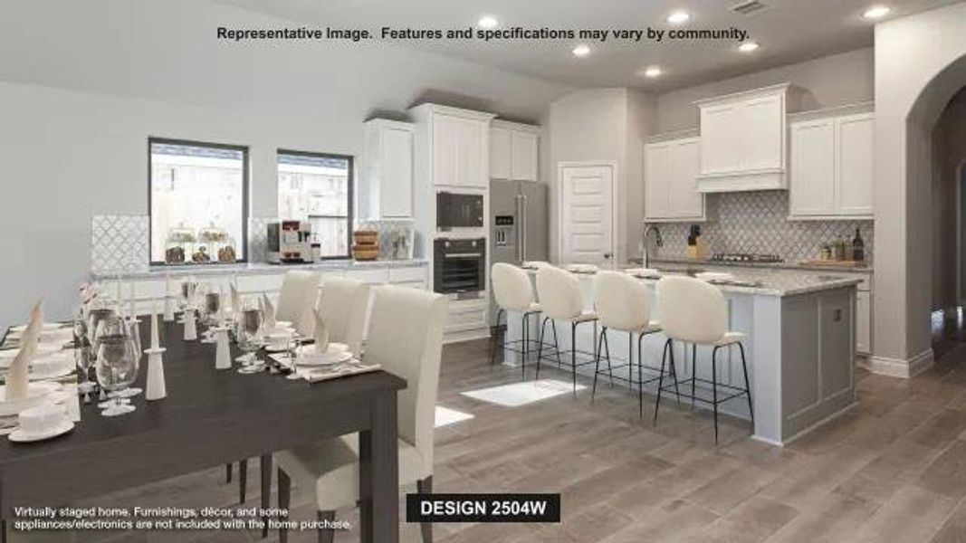 Furnished interior view inside a new home in Parkside On The River, Georgetown (Image 7).