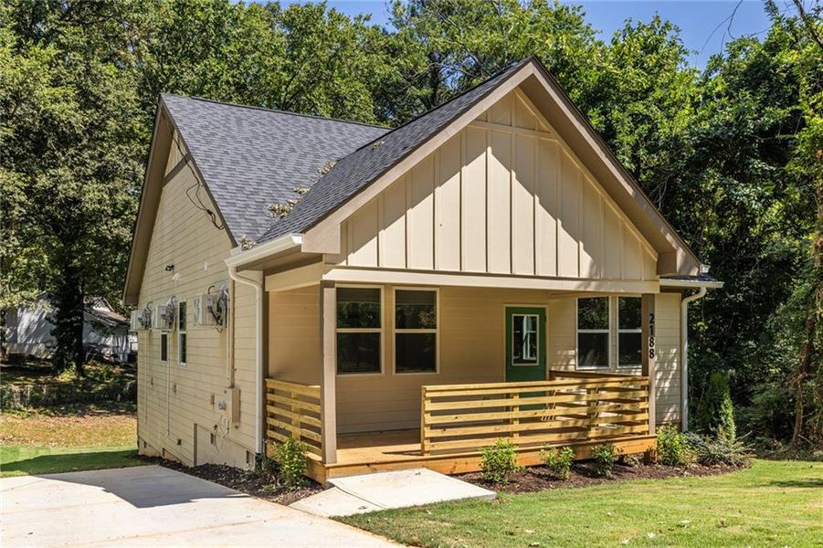 Front exterior of a new home in , Atlanta, GA, highlighting curb appeal (Image 21).