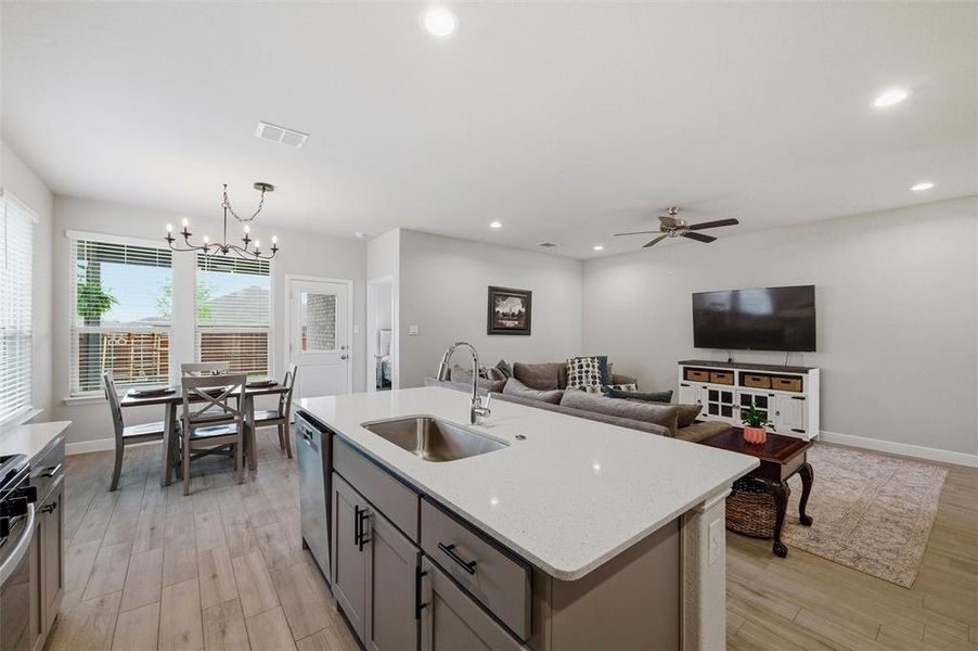 Furnished interior view inside a new home in , Cleburne (Image 26).
