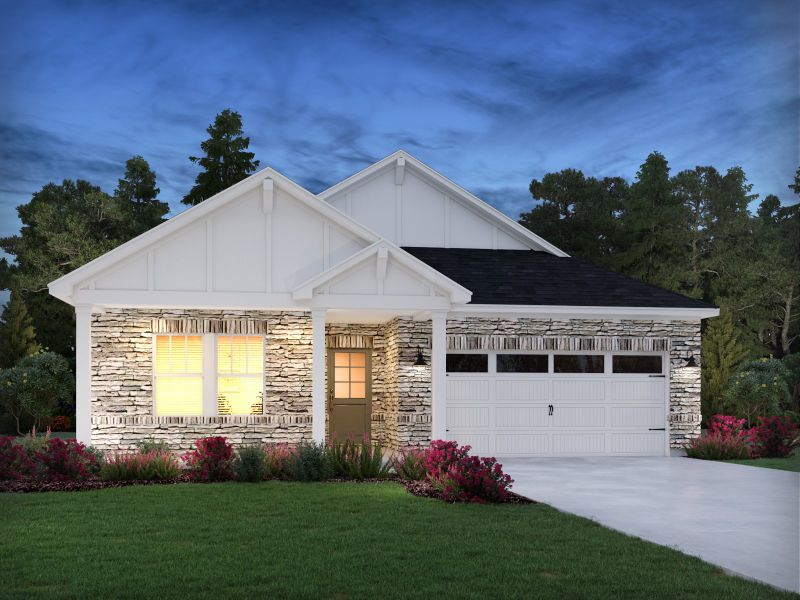 Representative exterior photo of a completed home built from the Newport by Meritage Homes in Brighton Springs, York, SC (Image 20). Representative exterior photo of a completed home built from the Newport by Meritage Homes in Brighton Springs, York, SC (Image 20).