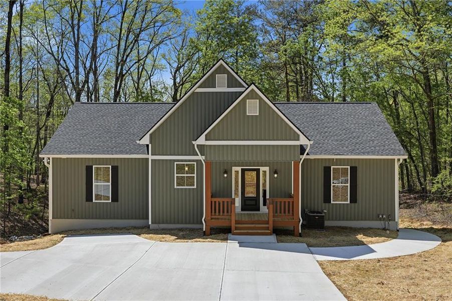 Front exterior of a new home in , Gainesville, GA, highlighting curb appeal (Image 2). Front exterior of a new home in , Gainesville, GA, highlighting curb appeal (Image 2).