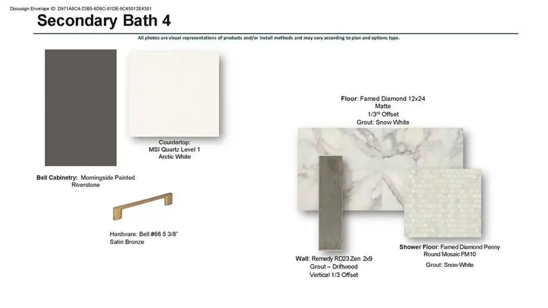 Bath 4 to compliment the rest of your home's design pallet