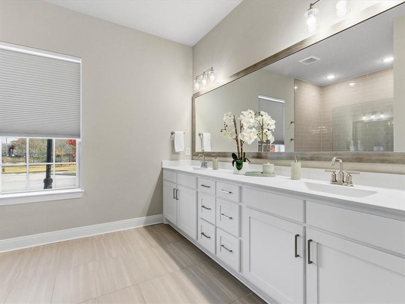 Double Vanity in Primary Bathroom