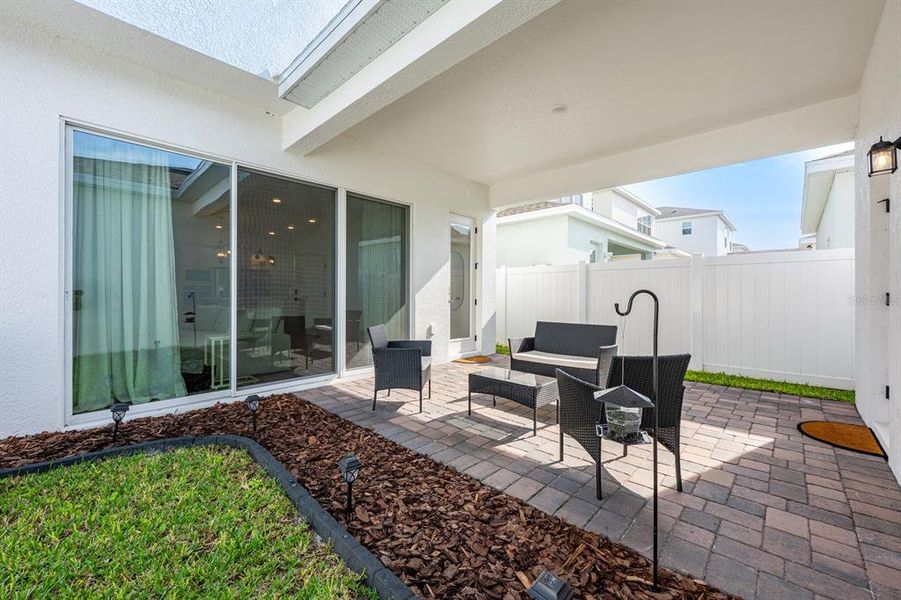 Exterior details and patio area of a home in Osprey Ranch, Winter Garden (Image 3). Exterior details and patio area of a home in Osprey Ranch, Winter Garden (Image 3).