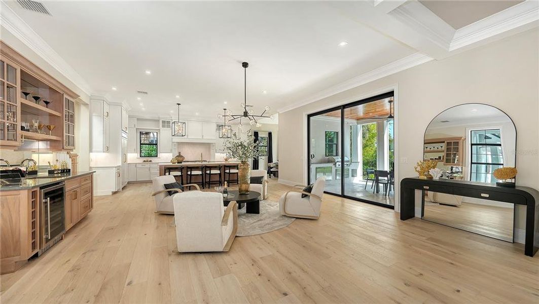 Furnished interior view inside a new home in , Sarasota (Image 8).