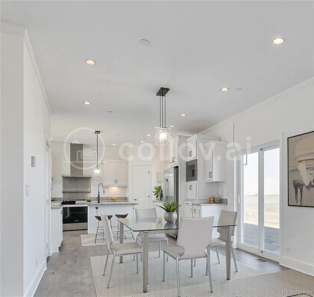 Furnished interior view inside a new home in , Strasburg (Image 5).