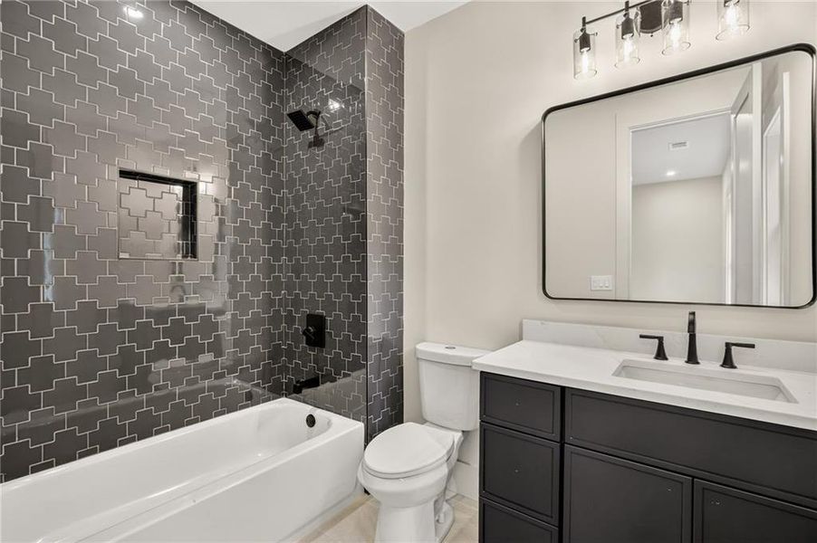 Furnished interior view inside a new home in , Atlanta (Image 36).