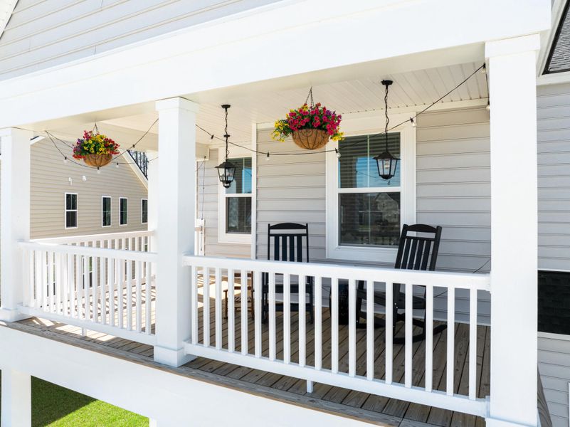 Exterior details and patio area of a home in Sweetgrass at Summers Corner, Summerville (Image 4).