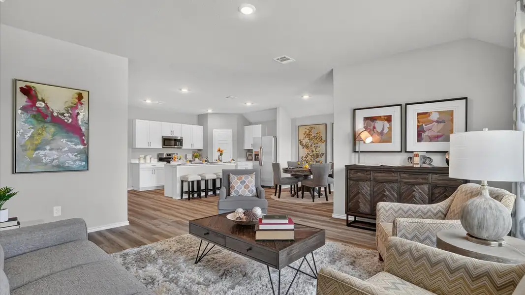 Furnished interior view inside a new home in Townes Landing, Fort Worth (Image 7).