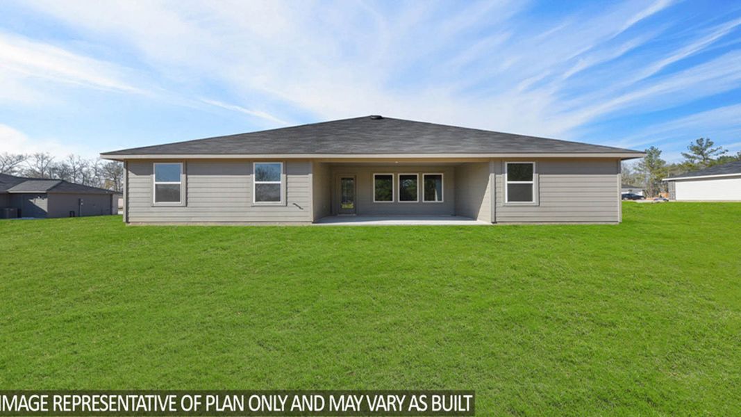 Representative exterior photo of a completed home built from the Irving by D.R. Horton in Williams Reserve East, Conroe, TX (Image 12).