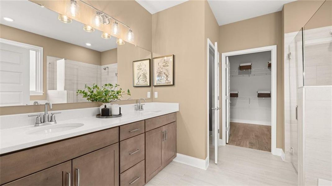 Furnished interior view inside a new home in Oak Ridge Meadows, Locust Grove (Image 23).