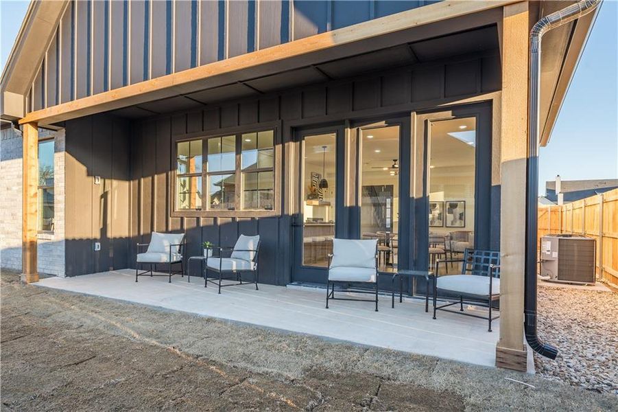 Exterior details and patio area of a home in , Woodway (Image 3). Exterior details and patio area of a home in , Woodway (Image 3).