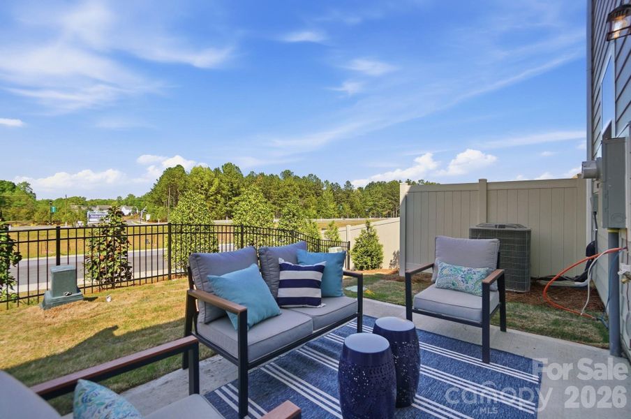 Exterior details and patio area of a home in Arbor Chase, Clover (Image 4).