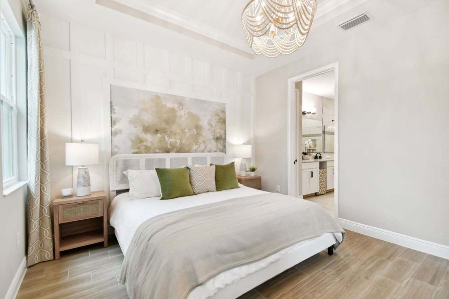 Representative furnished interior of a home built from the Sandpiper by William Ryan Homes in Fairway Pointe - Villa Community, Sun City Center (Image 19).