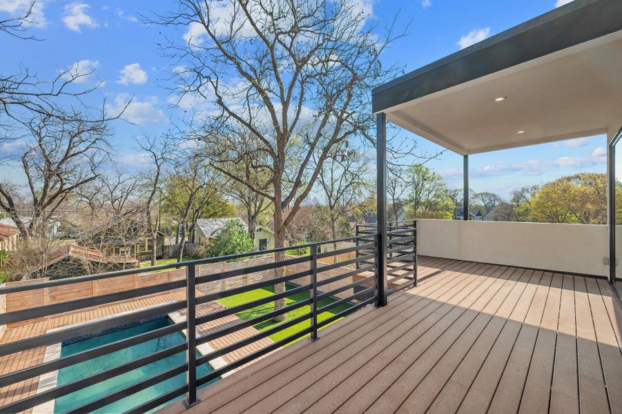 Private patio off primary bedroom