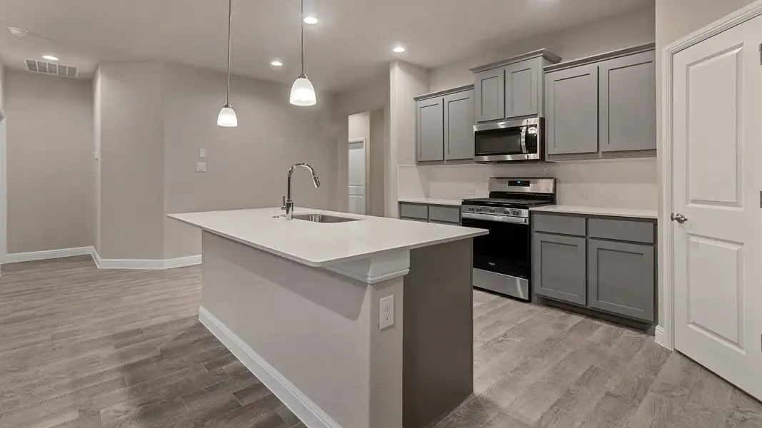 Furnished interior view inside a new home in Bluestem, Rhome (Image 6).