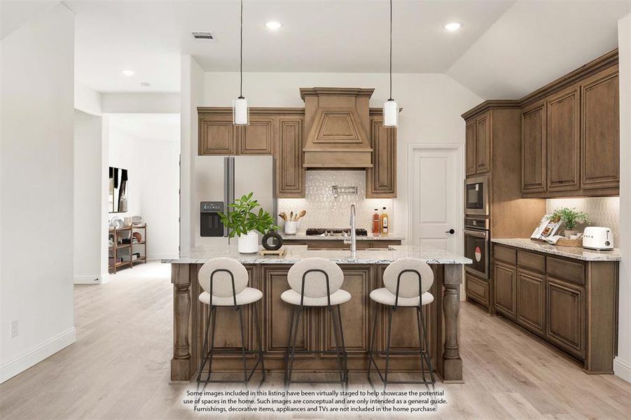 Furnished interior view inside a new home in Meadow Vista 60-65, Anna (Image 19). Furnished interior view inside a new home in Meadow Vista 60-65, Anna (Image 19).