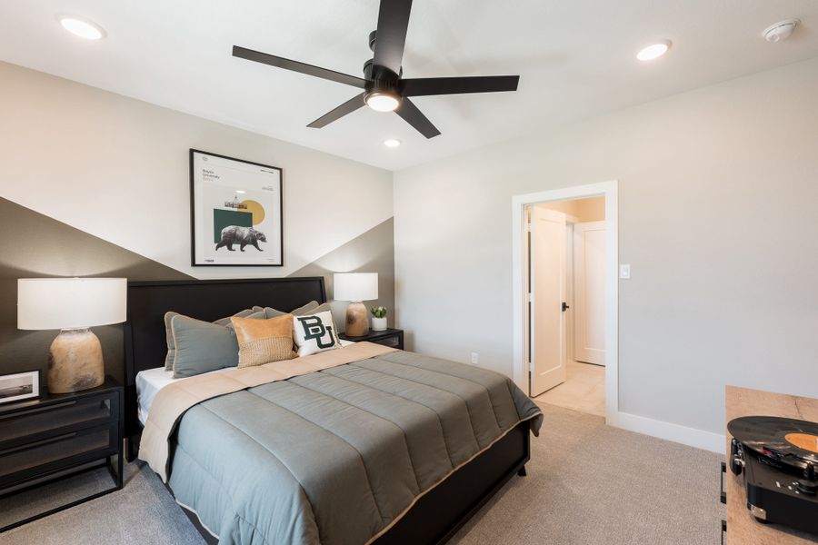Representative furnished interior of a home built from the Camden by Tri Pointe Homes in Bridgeland, Cypress (Image 48).
