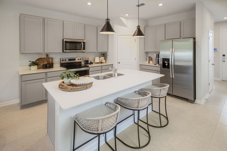 Furnished interior in a model home at Egret Creek in Jacksonville (Image 15).