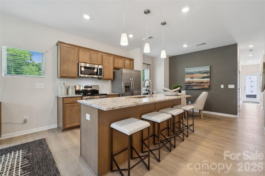 Furnished interior view inside a new home in Nichols Landing, Charlotte (Image 22).