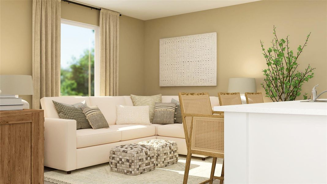 Furnished interior view inside a new home in Sila, Huffman (Image 6).