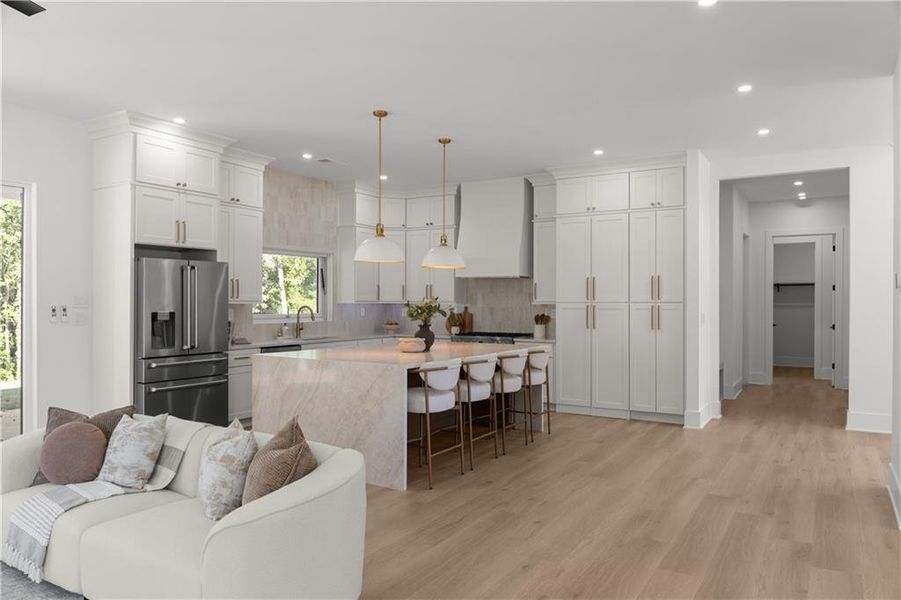 Furnished interior view inside a new home in , Atlanta (Image 56).
