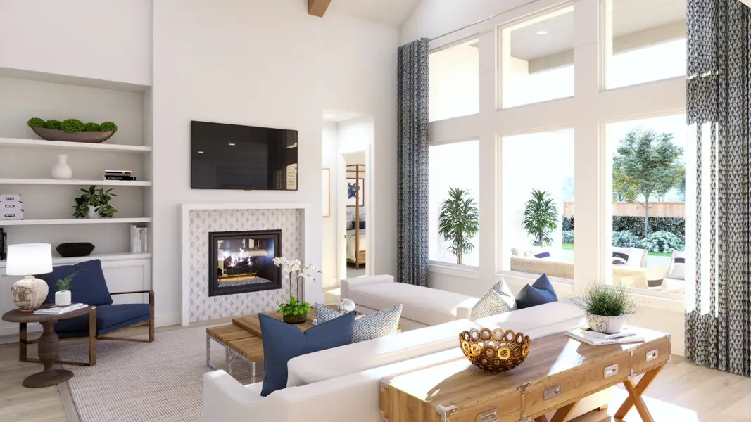 Representative furnished interior of a home built from the Ashland III by Southgate Homes in Eliana, McKinney (Image 4).