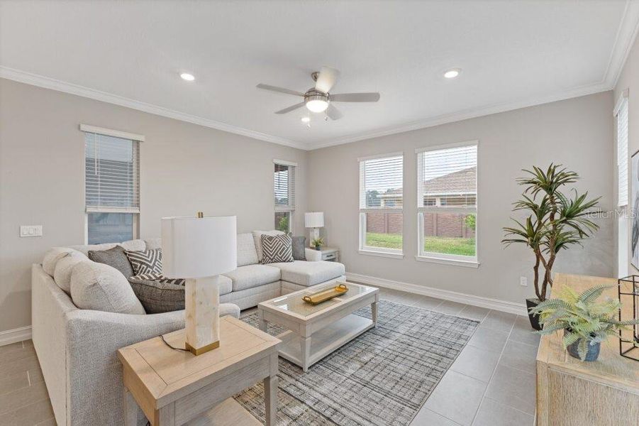 Furnished interior view inside a new home in Ocala Preserve, Ocala (Image 16).