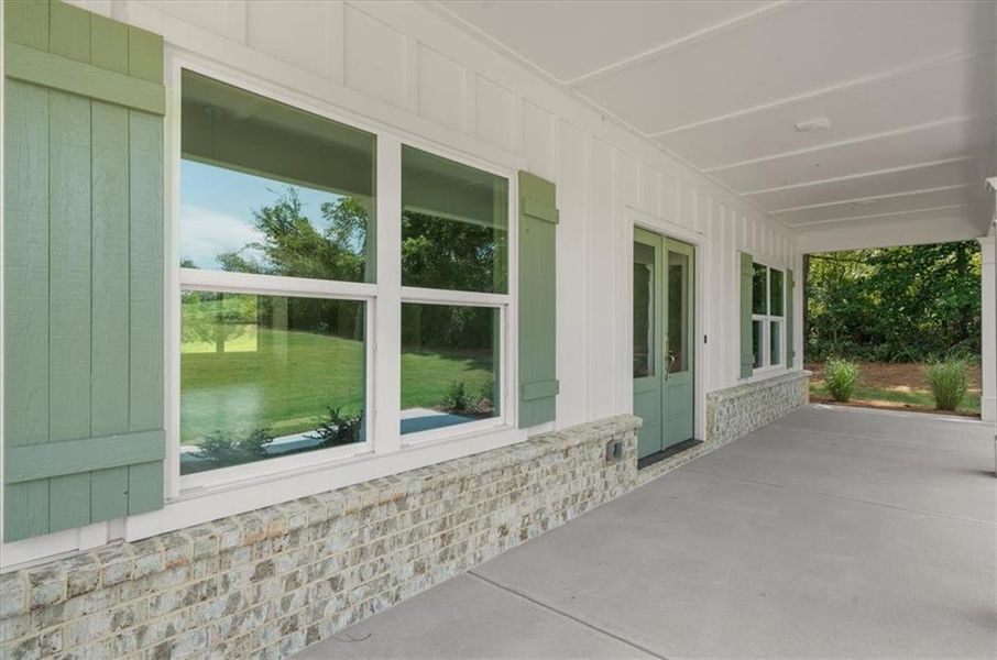 Exterior details and patio area of a home in , Cumming (Image 36).