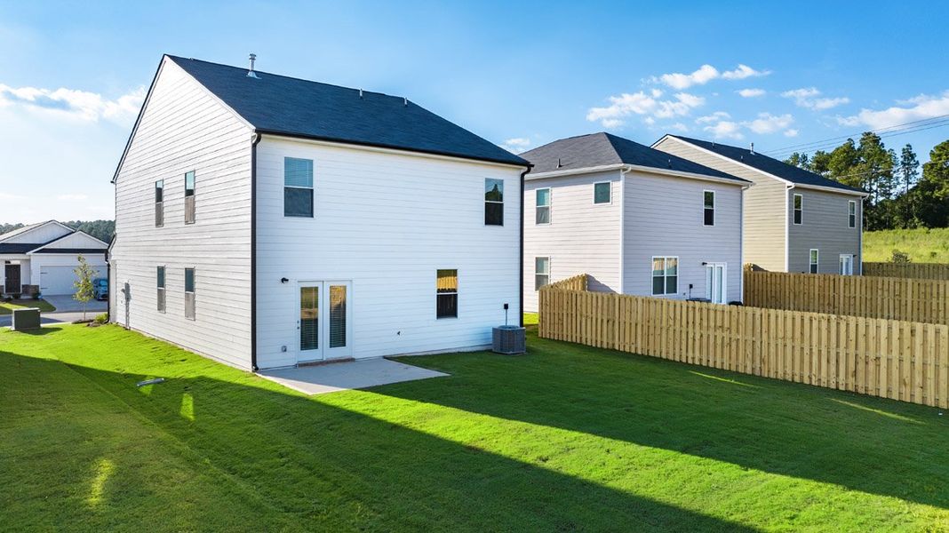 Representative exterior photo of a completed home built from the Robie by D.R. Horton in The Abbey at Trolley Run Station, Aiken, SC (Image 2). Representative exterior photo of a completed home built from the Robie by D.R. Horton in The Abbey at Trolley Run Station, Aiken, SC (Image 2).