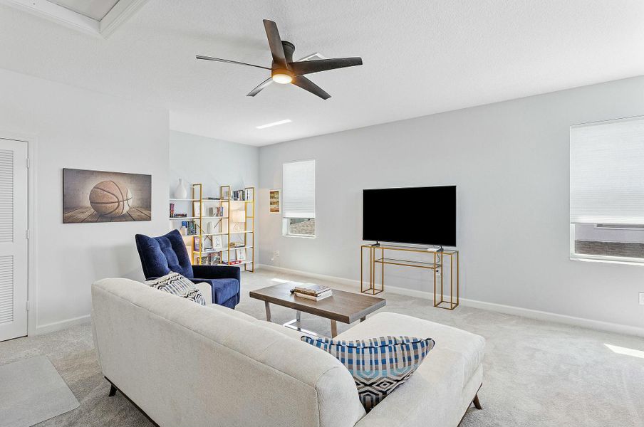 Furnished interior view inside a new home in Delray Trails: The Woods, Delray Beach (Image 31).