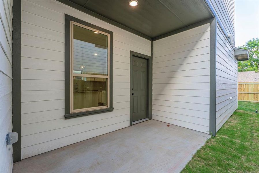 Side porch sitting area Side porch sitting area