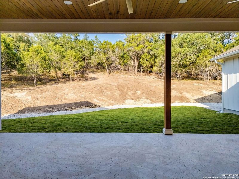 Exterior details and patio area of a home in , Boerne (Image 34).