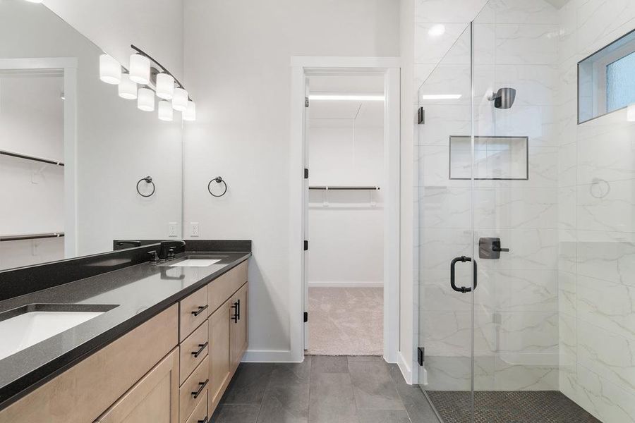 Furnished interior view inside a new home in Park Collection at Lariat, Liberty Hill (Image 14). Furnished interior view inside a new home in Park Collection at Lariat, Liberty Hill (Image 14).