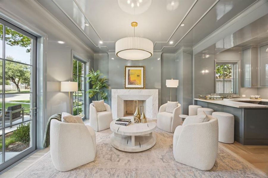 Furnished interior view inside a new home in , University Park (Image 5). Furnished interior view inside a new home in , University Park (Image 5).